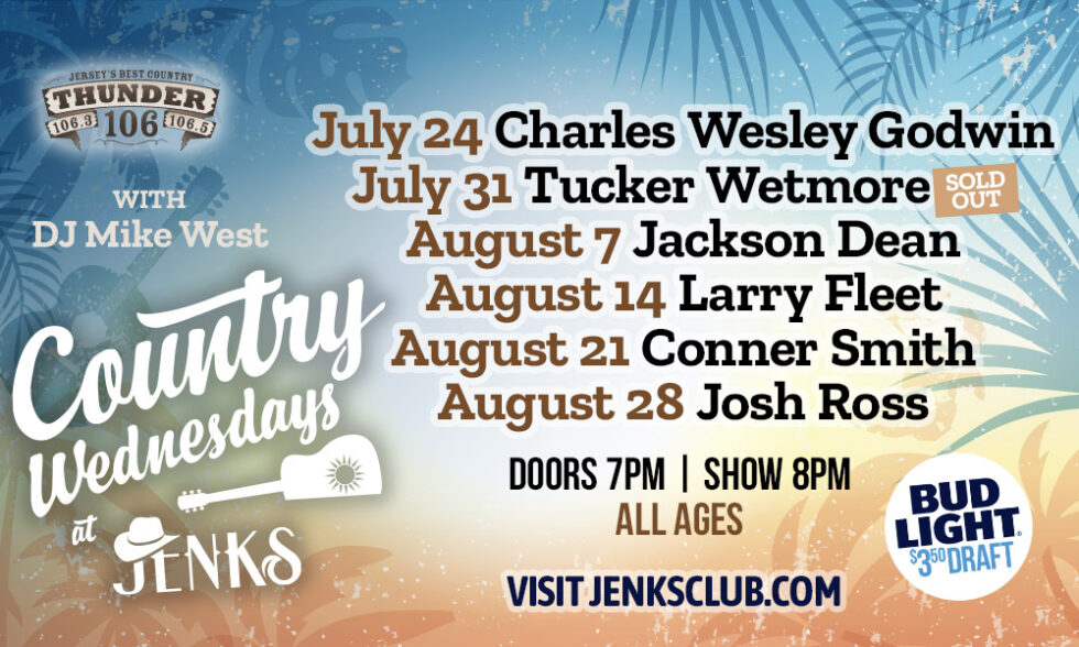 Country Wednesdays Check out our remaining Country events! Jenks